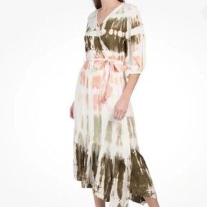 Young Fabulous & Broke Dress Tie Dye Wrap Beachy Romantic Urban Layer - Size S